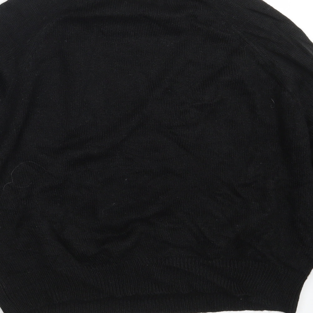 Womens UK Size S Brave Soul Black Pullover Jumper