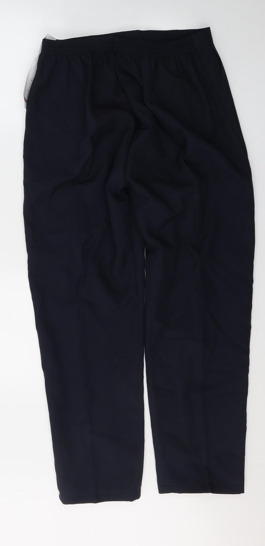 Bodywise Womens Blue Polyester Trousers Size 18 L30 in Regular