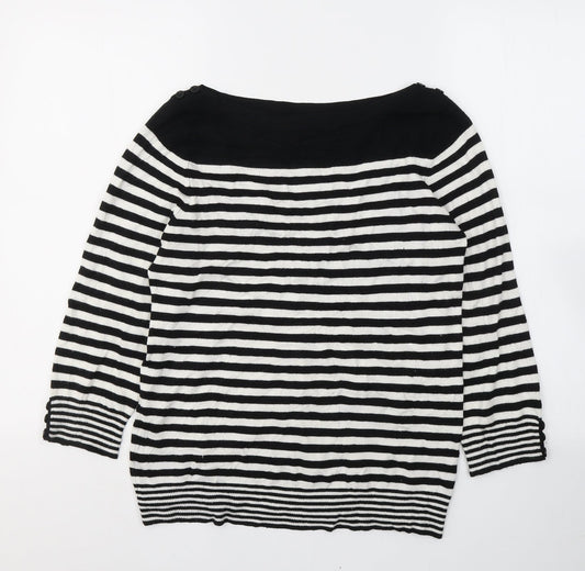 Womens UK Size 12 BHS Black Basic Blouse