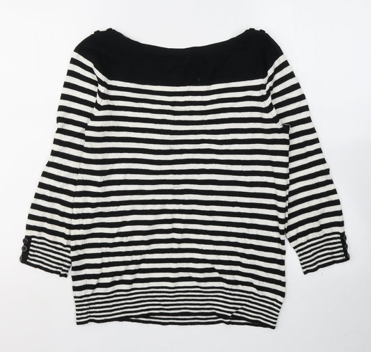Womens UK Size 12 BHS Black Basic Blouse