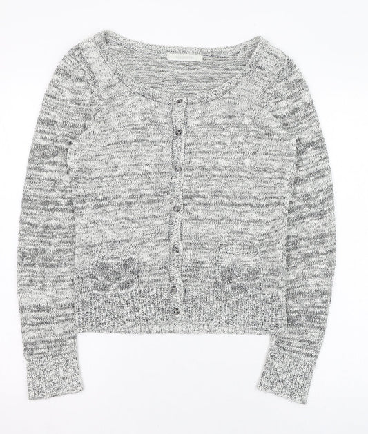 Womens UK Size S Woolworths Grey Cardigan Jumper