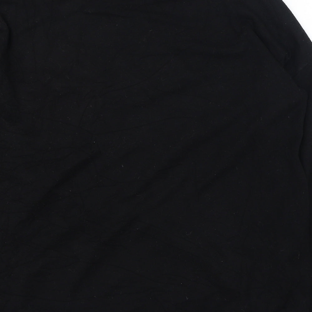 V.code Womens Black Round Neck Viscose Pullover Jumper One Size