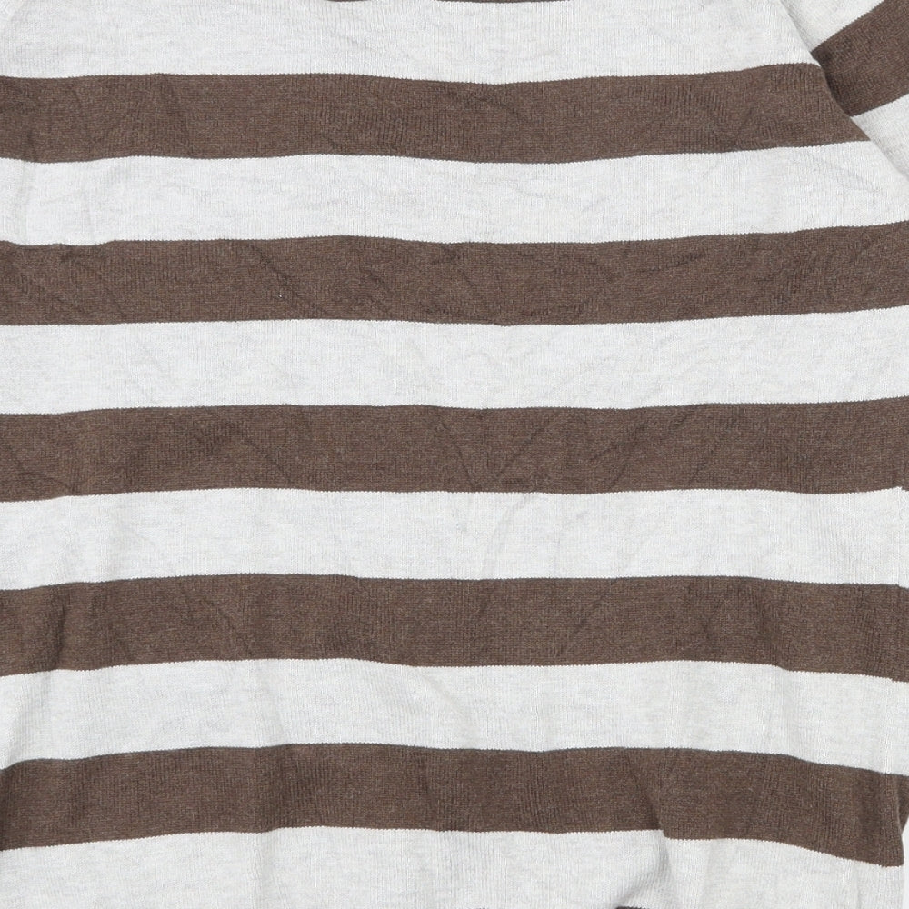 Womens UK Size 12 Crew Clothing Brown Cardigan Jumper