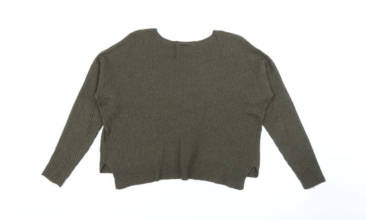 Womens UK Size 12 Topshop Green Pullover Jumper