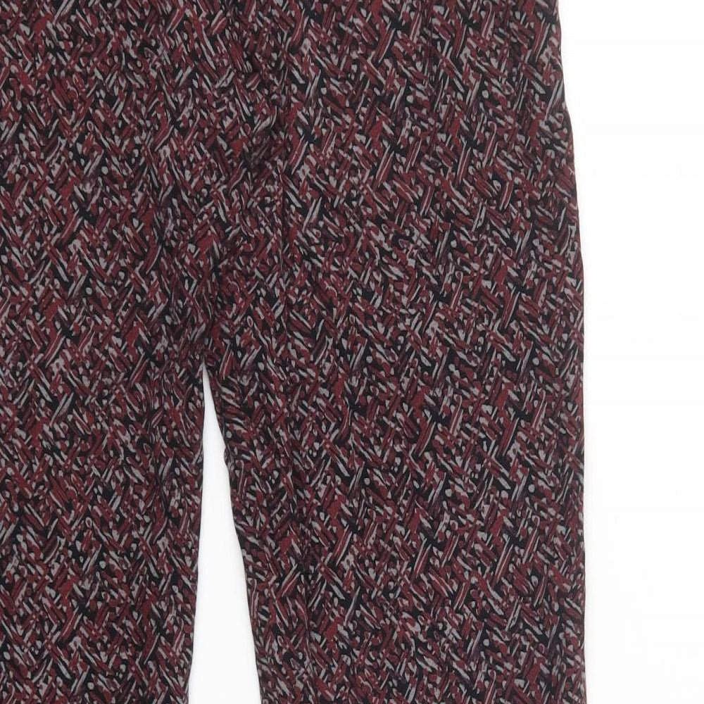 Womens UK Size 12 Marks and Spencer Regular Fit Red Trousers