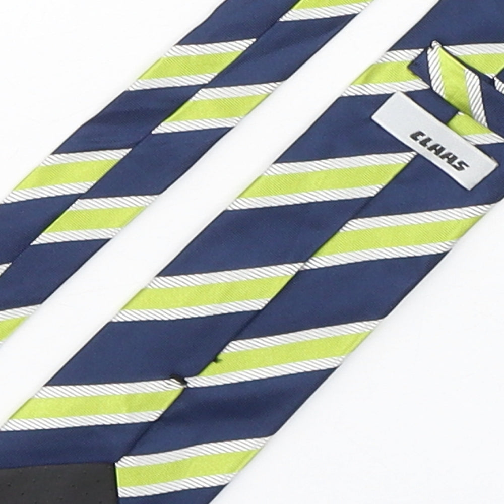 Brand and care label for Class men’s multicoloured striped silk pointed tie one size