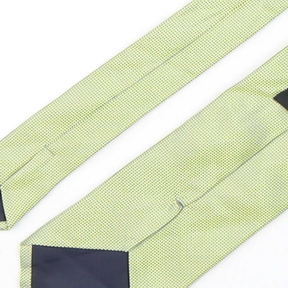 John Lewis Mens Green Grenadine Silk Pointed Tie One Size