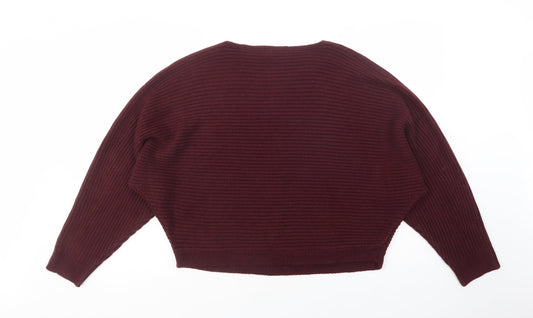 Womens UK Size S New Look Purple Pullover Jumper