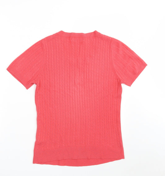 Womens UK Size S Dunnes Stores Pink Pullover Jumper