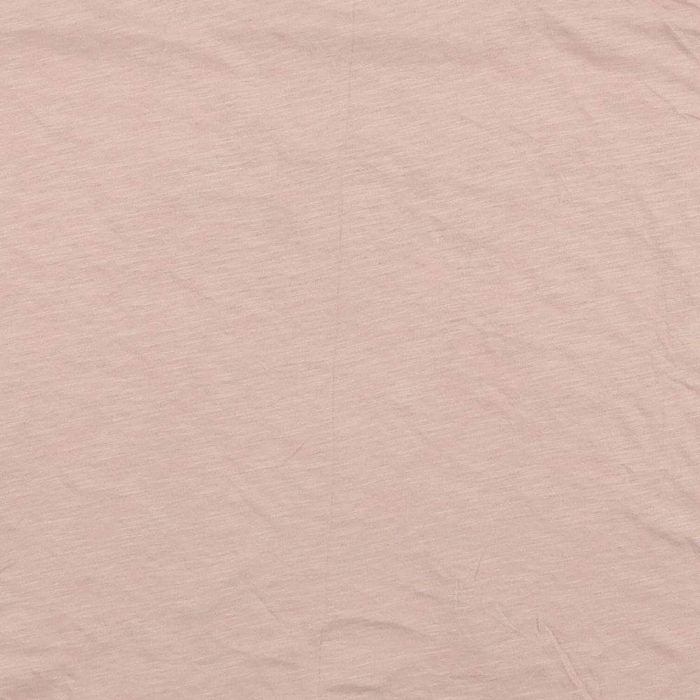 ICHI Womens Pink 100% Cotton Jersey T-Shirt Size 2XL Round Neck - Voila