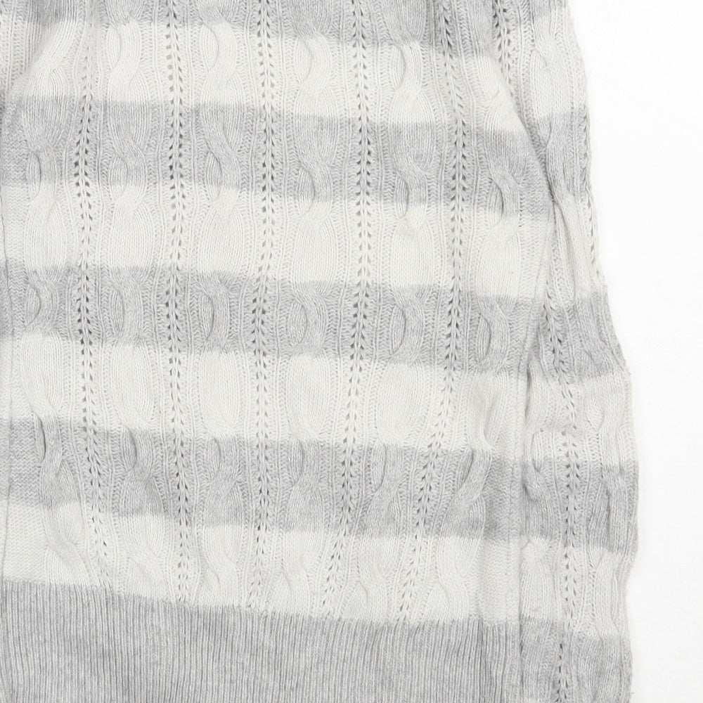 Womens UK Size 12 Aphorism Grey Pullover Jumper