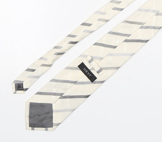 NEXT Mens Multicoloured Plaids & Checks Silk Pointed Tie One Size