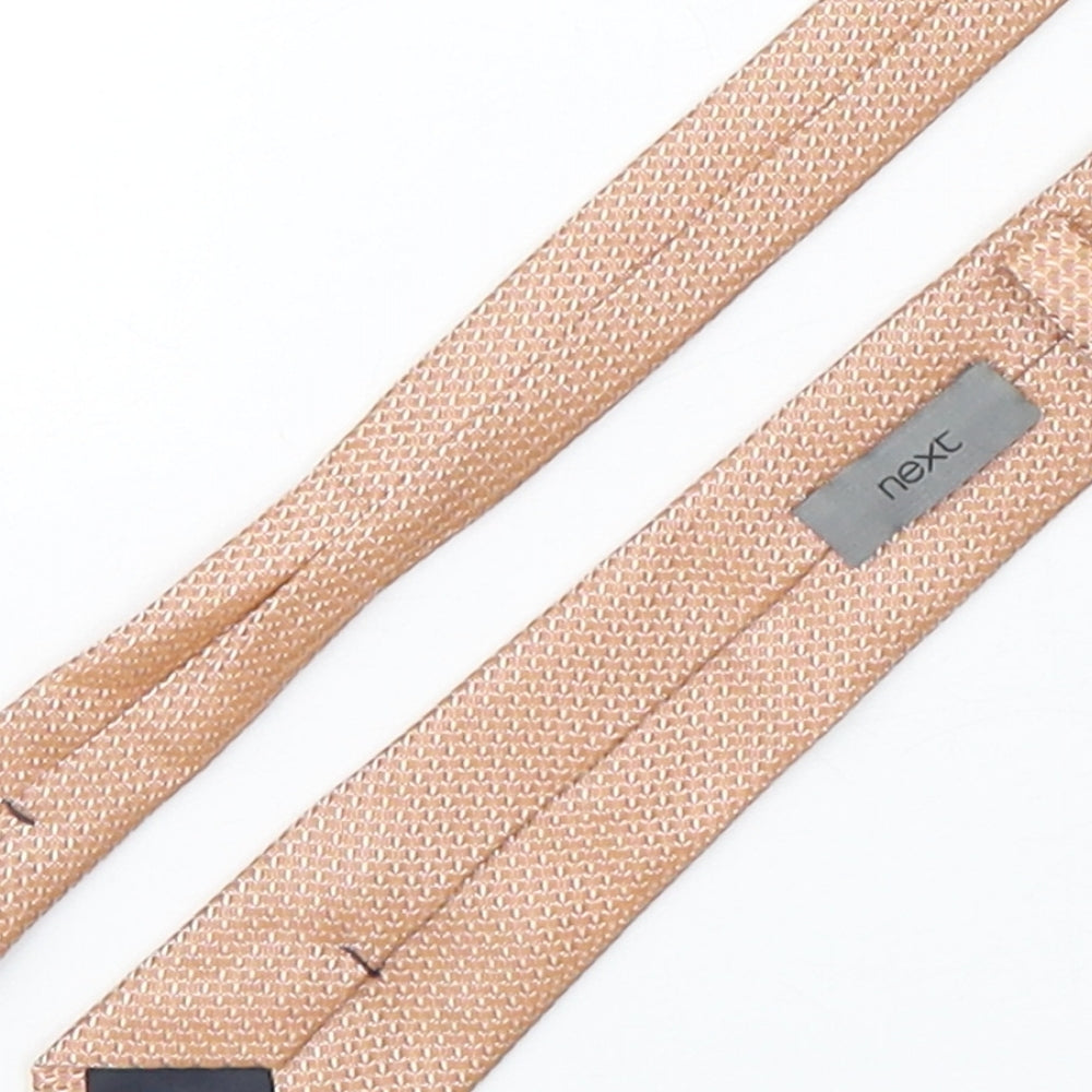 NEXT Mens Orange Grenadine Polyester Pointed Tie One Size