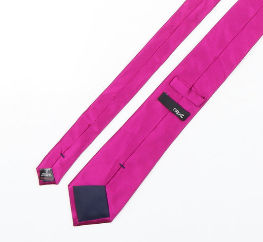 NEXT Mens Purple Silk Pointed Tie One Size