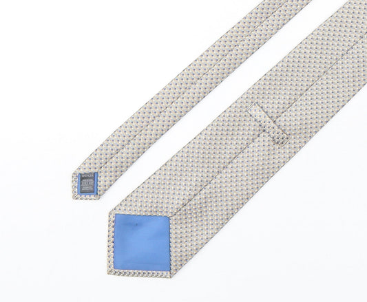 Marks and Spencer Mens Multicoloured Plaids & Checks Polyester Pointed Tie One Size