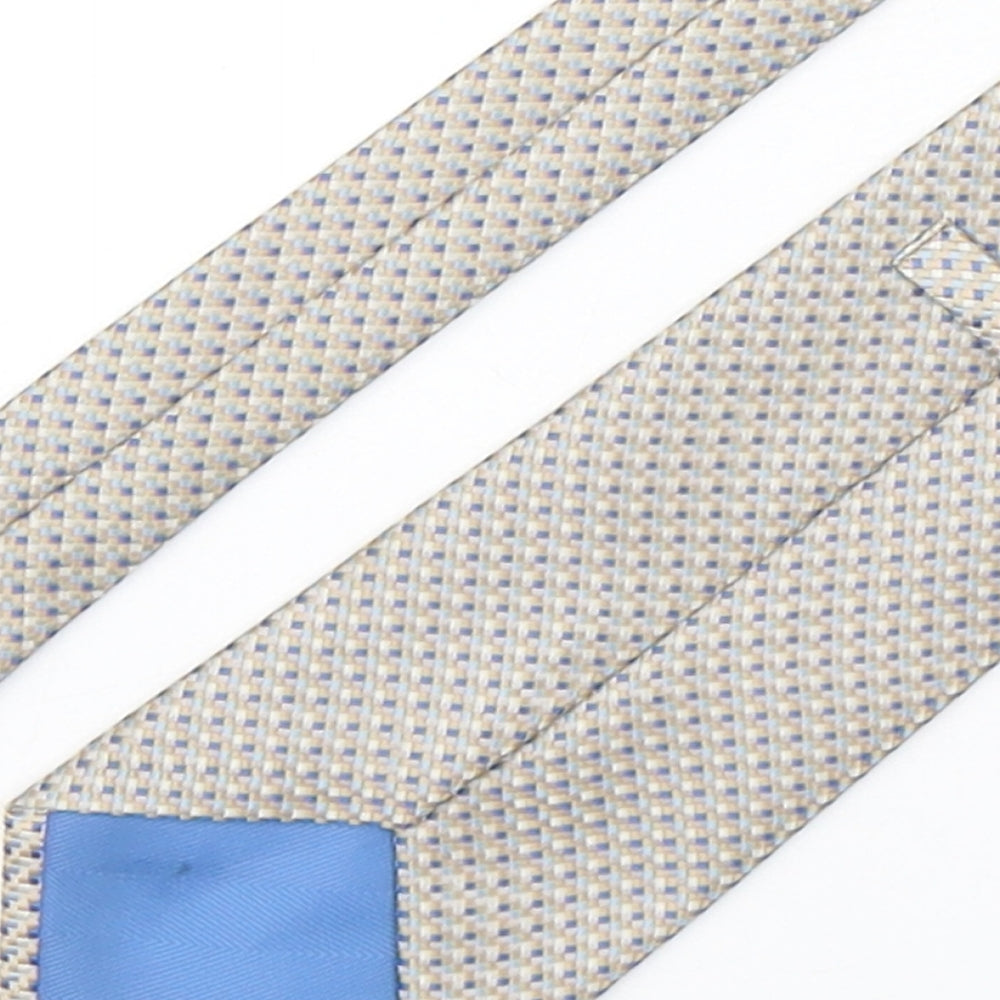 Marks and Spencer Mens Multicoloured Plaids & Checks Polyester Pointed Tie One Size