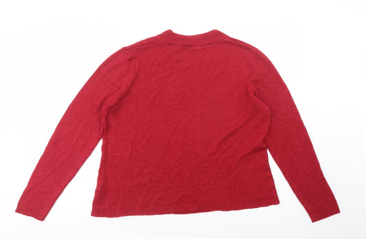 Womens UK Size M Bonmarché Red Pullover Jumper