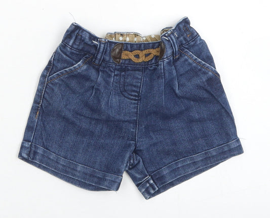 NEXT Girls Blue Cotton Cropped Jeans Size 9-12 Months