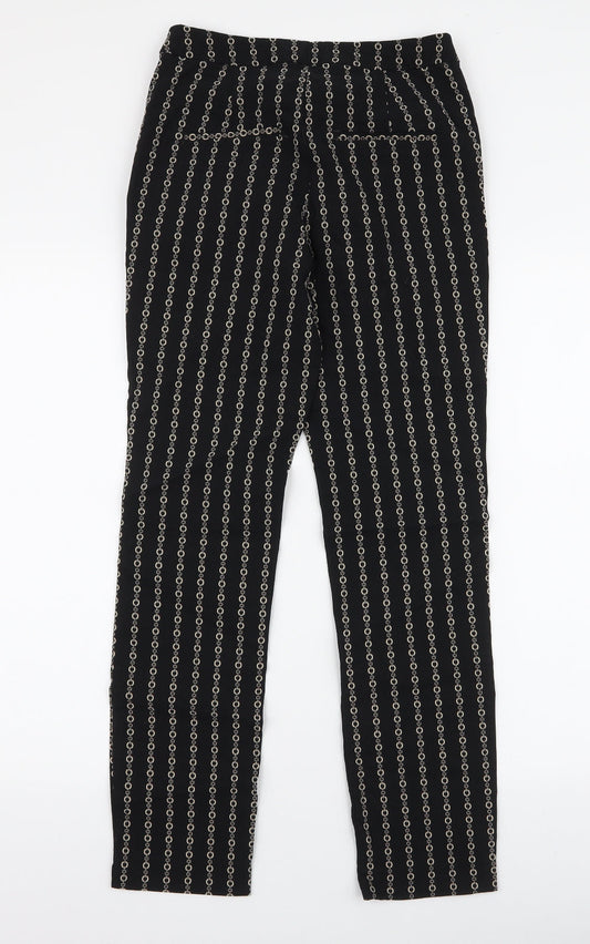 Womens UK Size 8 MNG Basics Slim Fit Black Trousers