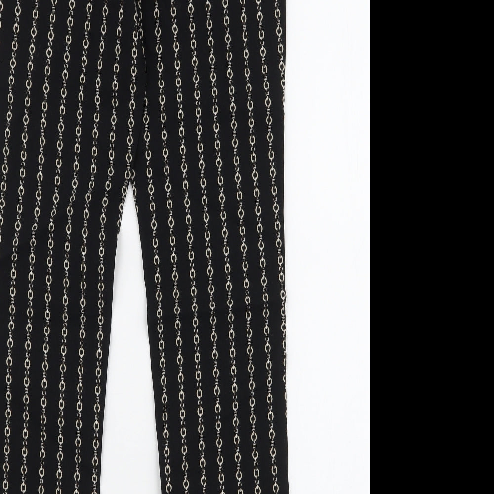 Womens UK Size 8 MNG Basics Slim Fit Black Trousers