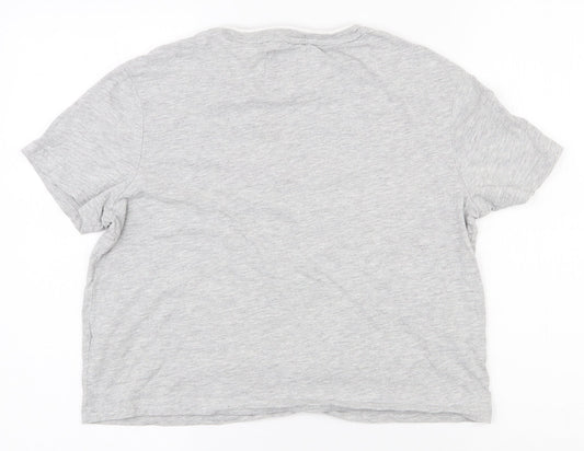 Womens UK Size 8 Jack Wills Grey Basic T-Shirt
