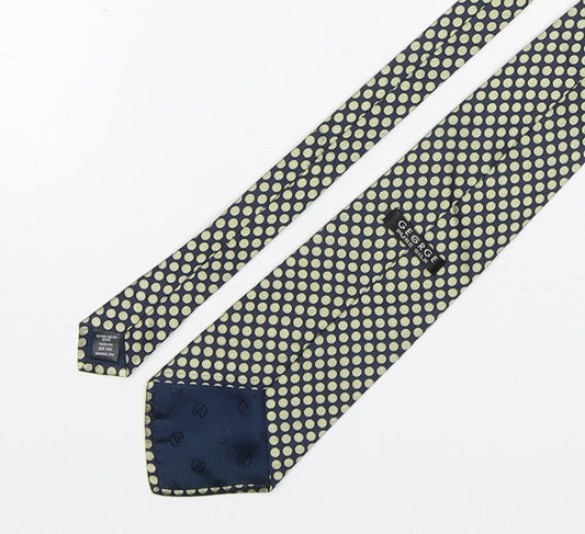 George Mens Multicoloured Polka Dot Silk Pointed Tie One Size