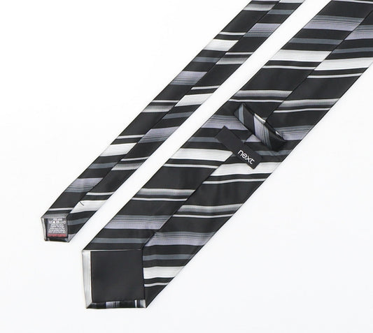 NEXT Mens Multicoloured Striped Polyester Pointed Tie One Size