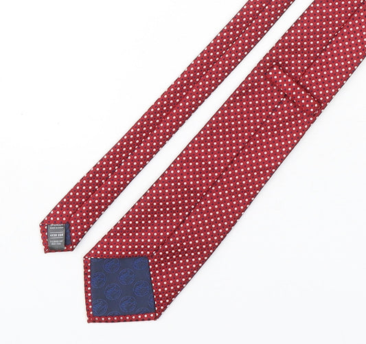 Marks and Spencer Mens Multicoloured Polka Dot Polyester Pointed Tie One Size