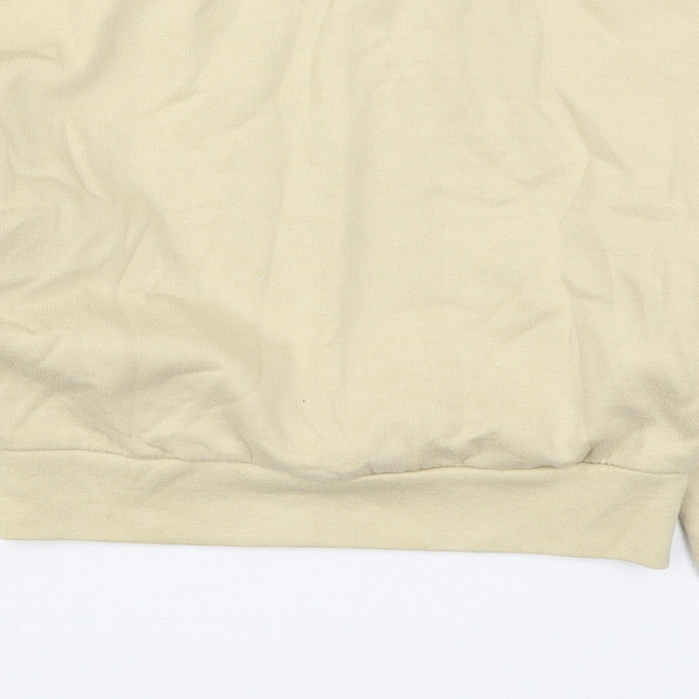 LilyLane Girls Beige Cotton Pullover Sweatshirt Size 9-10 Years Pullover