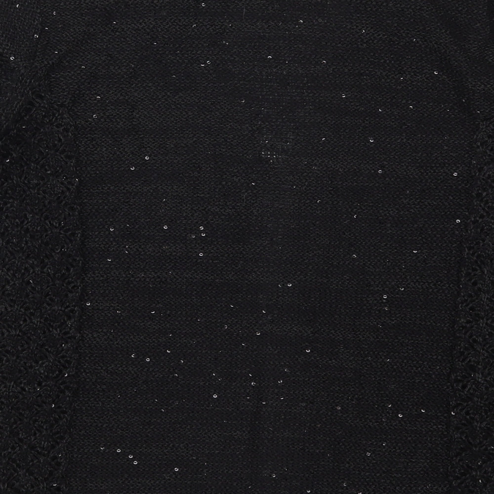 Womens UK Size M Matalan Black Cardigan Jumper
