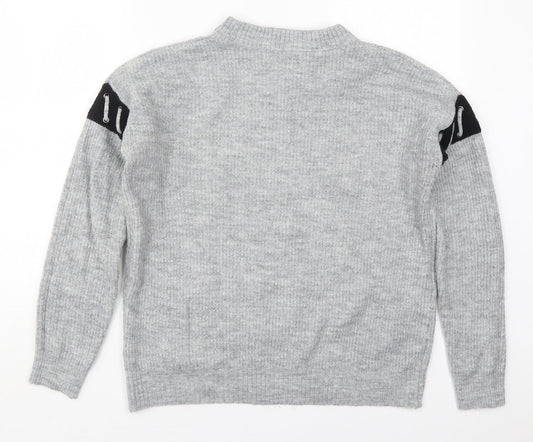 Womens UK Size M Matalan Grey Pullover Jumper