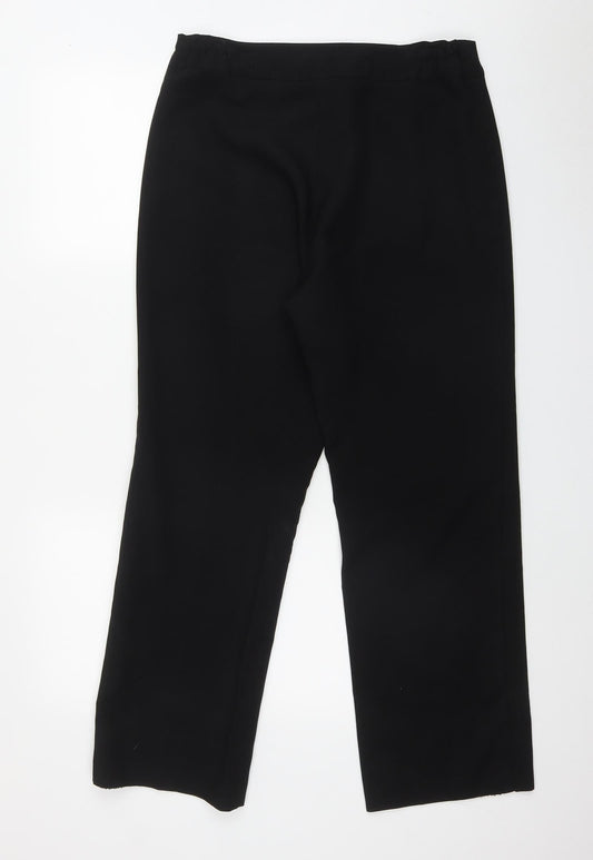 Womens UK Size 14 Wardrobe Regular Fit Black Trousers