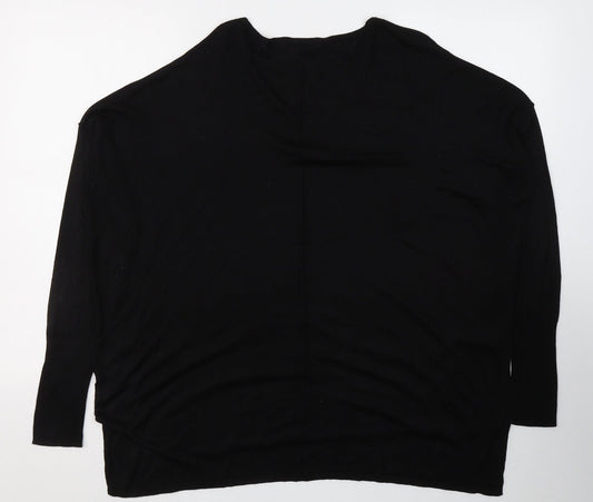 Womens UK Size M H&M Black Jersey T-Shirt
