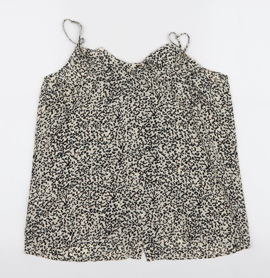 Womens UK Size 10 Oasis Multicoloured Camisole Blouse