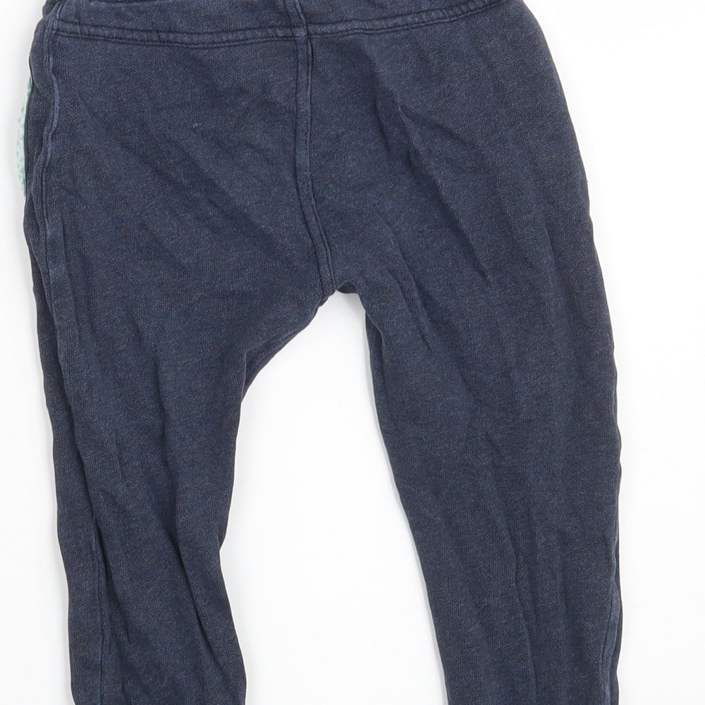 Baker Boys Blue 100% Cotton Jogger Trousers Size 2-3 Years Regular