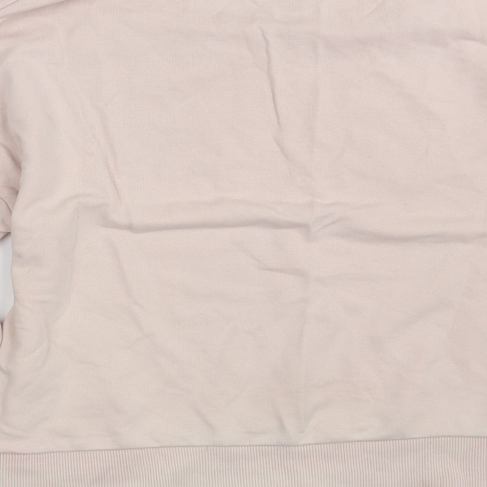 New Look Womens Pink Cotton Pullover Sweatshirt Size 8 - SAYOUI