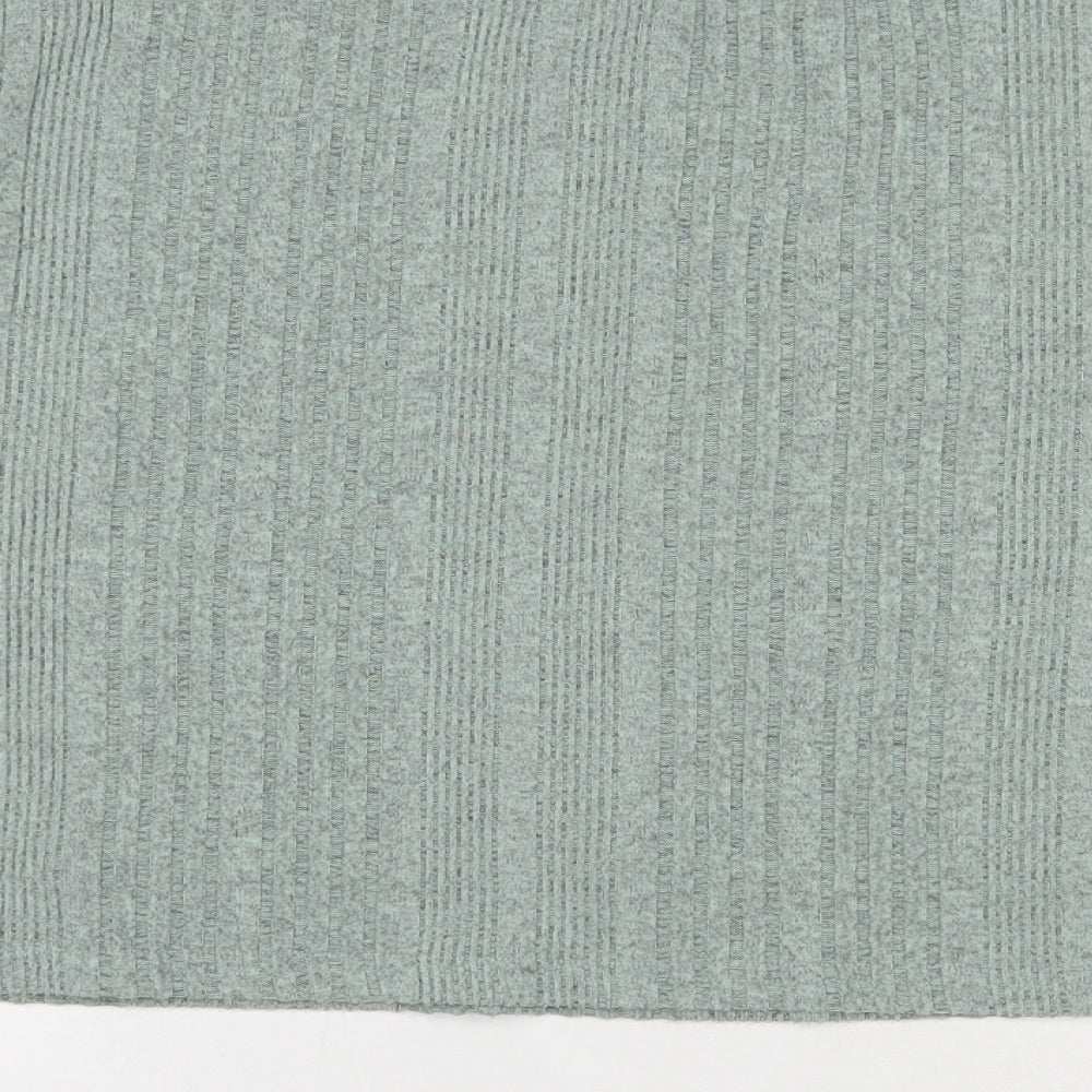 SheIn Womens Green Round Neck  Polyester Pullover Jumper Size L