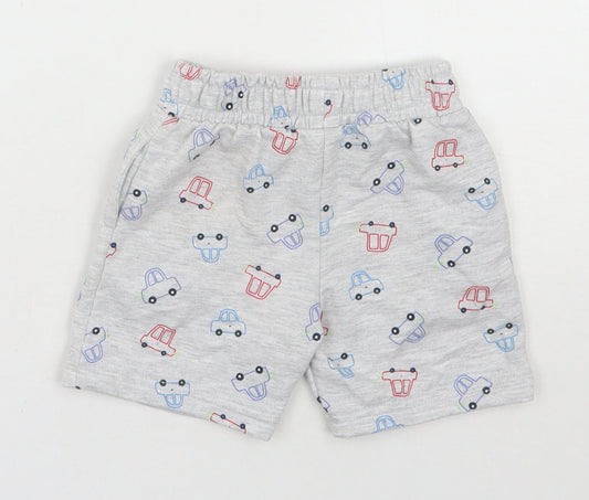 Dunnes Stores Boys Grey Cotton Sweatpants Trousers Size 18-24 Months Drawstring