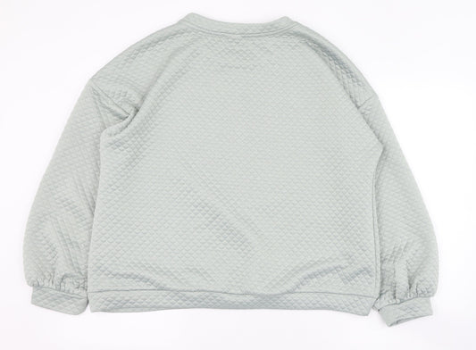 Womens UK Size 14 Friends Green Pullover Sweatshirt