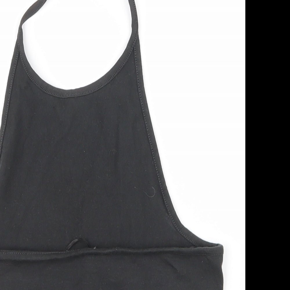 Womens UK Size S H&M Black Basic Tank