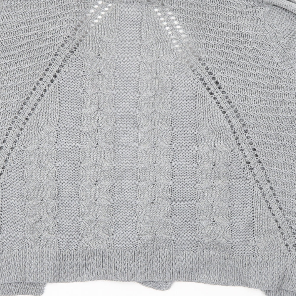 Womens UK Size 14 Marks and Spencer Grey Cardigan Jumper