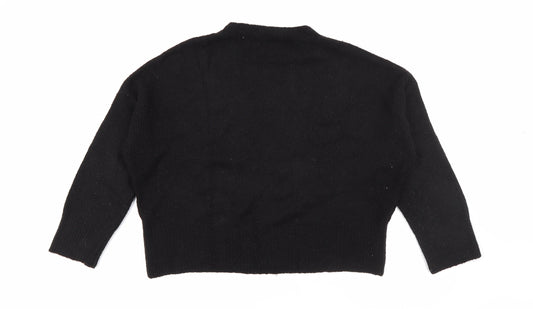 Womens UK Size M Zara Black Pullover Jumper