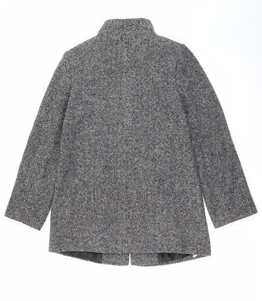 Womens UK Size 10 BHS Grey Overcoat