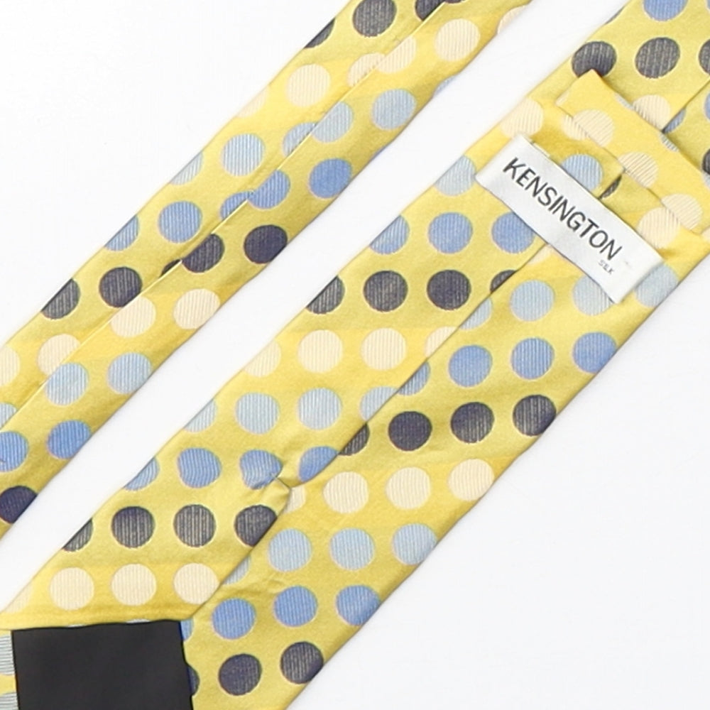 Kensington Mens Multicoloured Polka Dot Silk Pointed Tie One Size
