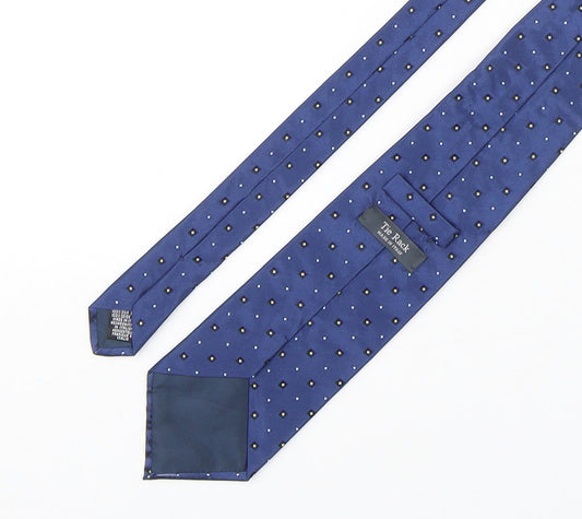 Tie Rack Mens Blue Geometric Silk Pointed Tie One Size