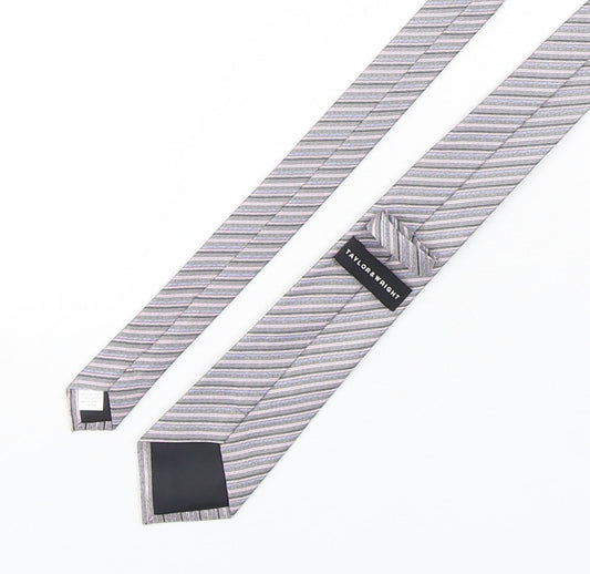 Taylor & Wright Mens Multicoloured Striped Polyester Pointed Tie One Size