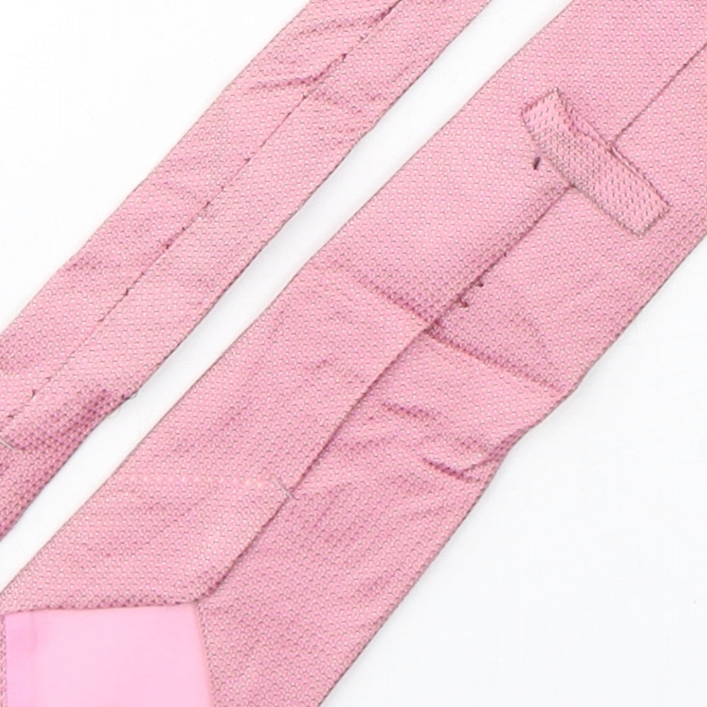 Mens BHS Pink Grenadine Pointed Tie
