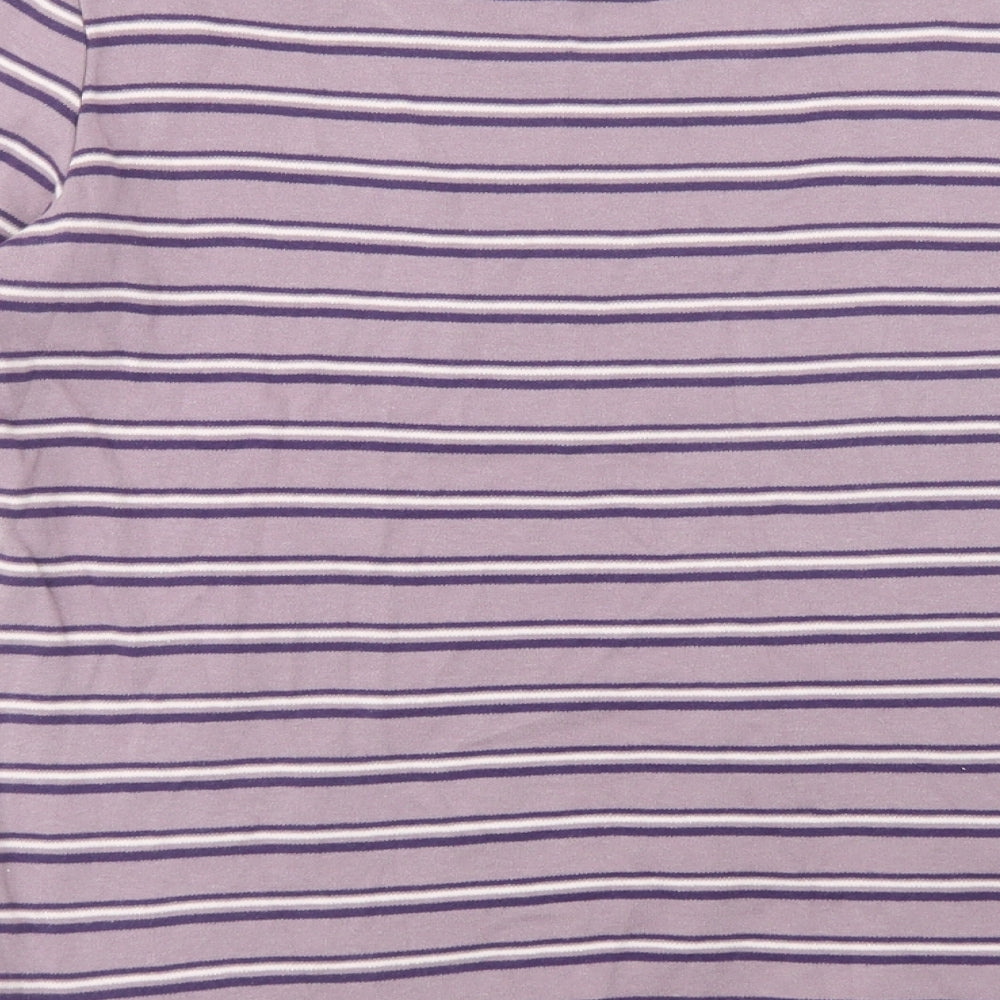 Womens UK Size 10 Arista Purple Basic T-Shirt
