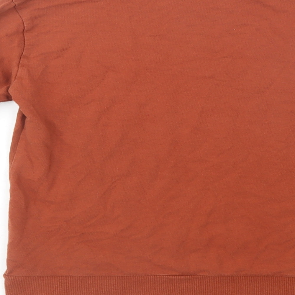 H&M Womens Brown Cotton Pullover Sweatshirt Size XS Pullover - Lucky Heart