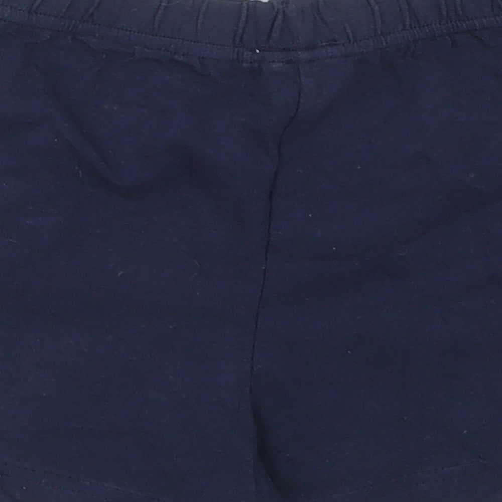 Young Dimensions Boys Blue Cotton Sweat Shorts Size 9-10 Years Regular